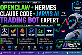 setup openclaw hermes claude code jarvis ai trading bot tradingview expert