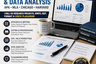 do research project, apa, mla, paper writing with plagiarism check