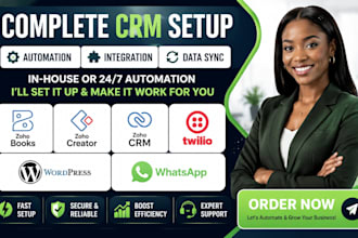 setup zoho books creator twilio zoho crm automation integrate wordpress whatsapp
