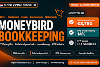 do moneybird bookkeeping btw reconciliation annual accounts dutch freelancer zzp