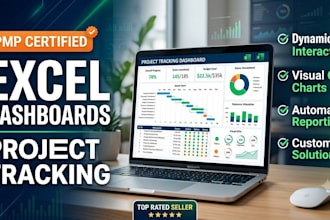 create custom project trackers and interactive excel dashboards