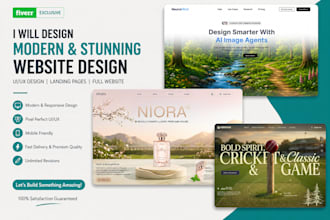 create a modern website UI UX design