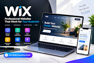 design redesign wix website seo wix website development wix ecommerece  studio