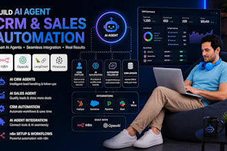 build ai crm agent ai sales agent crm automation ai agent integration n8n setup