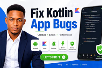 fix kotlin android app bugs and errors