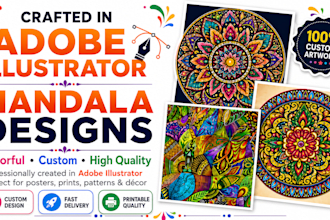create custom vector mandala and ornamental designs