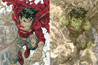 superhero character for comics