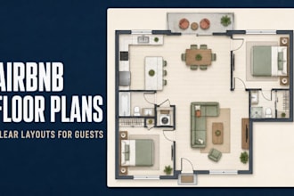 create 2d airbnb floor plans for clear guest ready vacation rental listings