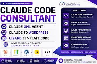 claude code consultant claude ghl agent claude to wordpress uizard template code