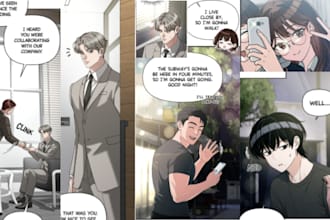 draw webtoon comic page webtoon commission comic illustration as comic artist