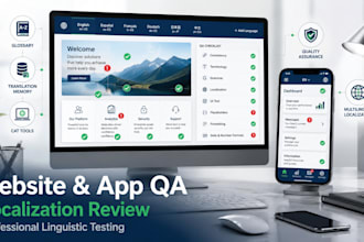 perform professional linguistic QA for websites and apps