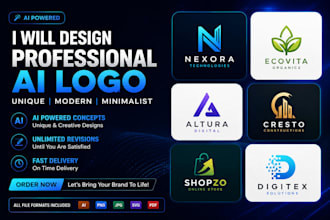 create a modern ai logo design