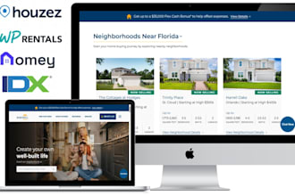 build, fix houzez, homey, wp residence, wp rentals real estate idx website