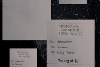 write beautiful handwritten letters notes