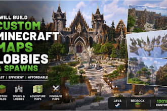 build custom minecraft maps, lobbies, and spawns