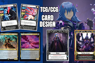design trading card game, tcg ccg mtg card frame, card template, card box mockup