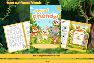 create an activity and a storybook for children