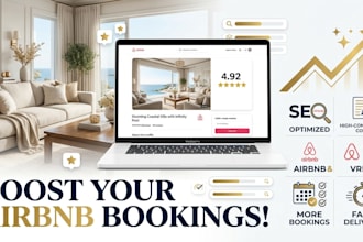 write an SEO optimized airbnb listing description that boosts booking