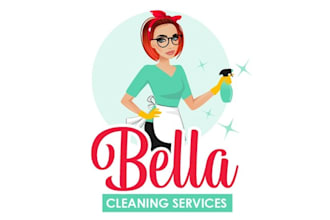 design attractive modern cleaning company logo