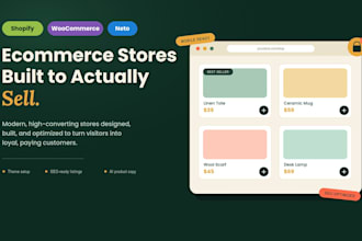 create, customize, and optimize your ecommerce web store
