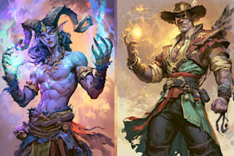 design fantasy characters for rpgs, games, and novels