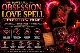 cast obsession love spell to obsess with me love spell, lust spell, wish spell