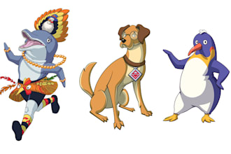 design a cartoon character for you