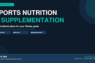 create a personalized sports supplementation plan