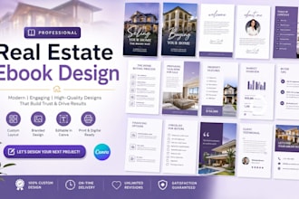 design real estate ebook magazine template canva pro kdp journal freebie