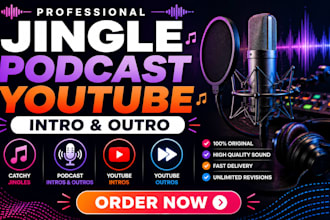 be your female jingle singer for podcast intro outro jingle and youtube outro