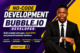 build bubble io app, bubble website, bubble developer, saas mvp, ai web app