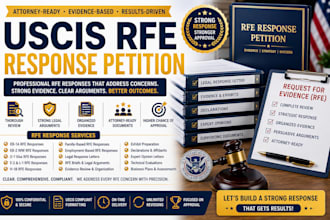 prepare customized request for evidence responses for immigration petitions