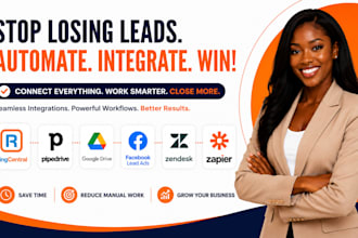 ringcentral pipedrive google drive facebook lead ads zendesk zapier integration