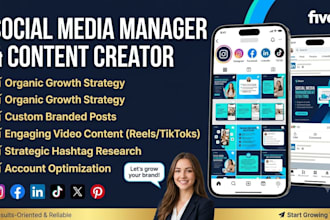 be your professional social media manager and content creator