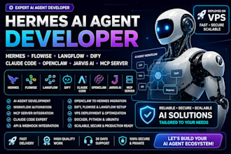 ai agent developer for hermes flowise langflow dify claude code vps