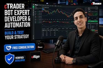 build and automate ctrader cbots and trading strategies