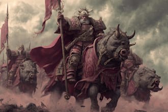 create epic armored sci fi soldier character illustrations