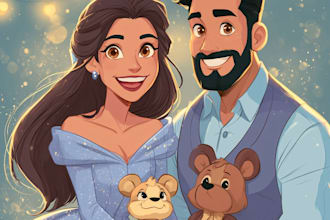 do disney cartoon portrait
