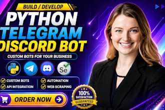 build python automation telegram discord bot ai agent web scraper API