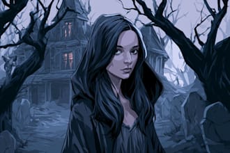 horror character illustration art