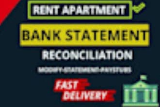 reconcile bank statement PDF to editable format