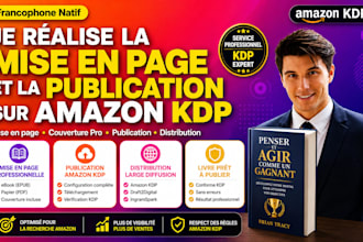 je réalise la mise en page de votre livre et  publication sur amazon KDP