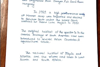 transform your texts into handwritten pages