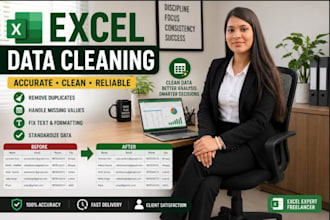 clean, format, marge, split excel data