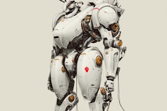 create custom mecha robot art