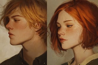draw your oc in a semi realistic style