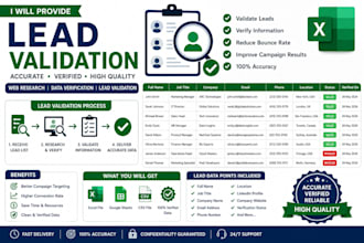do lead generation and data validation