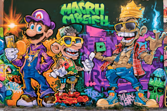 design graffiti designs, murals and wall arts