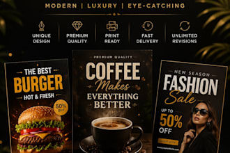 create a premium modern poster design