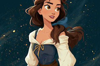 do disney cartoon portrait